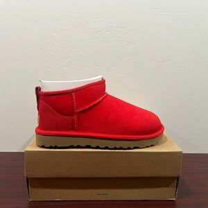 Ugg, Classic Ultra Mini, 1116109, Ribbon Red